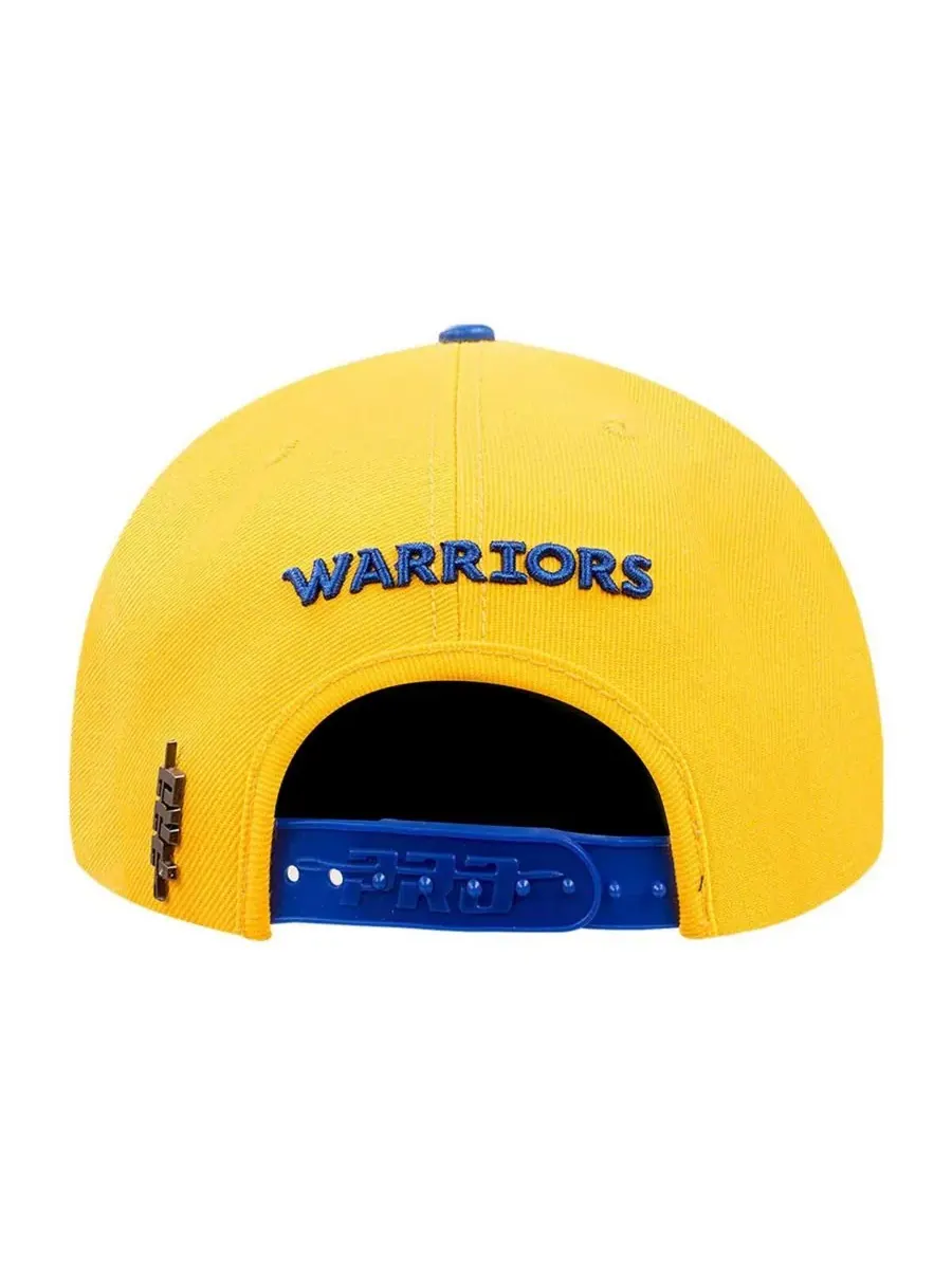 Pro Standard Мужская золотисто-королевская бейсболка Golden State Warriors с логотипом Morph — изображение 2 из 5, золотистый
