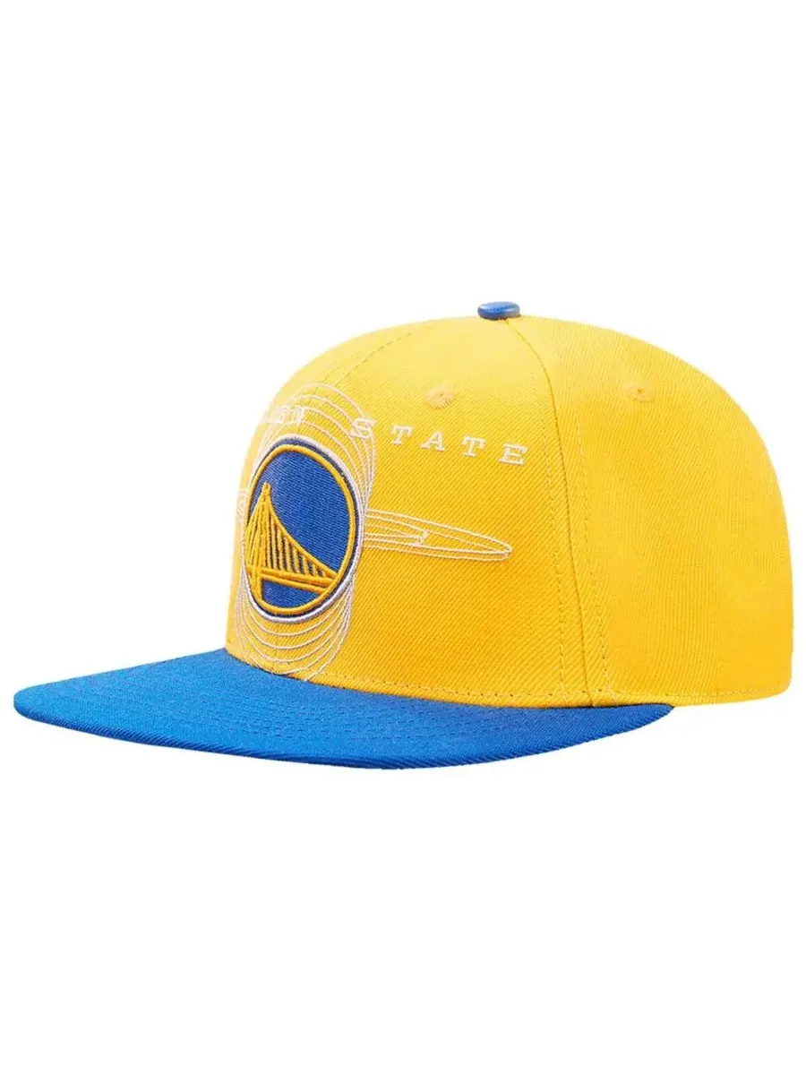 Pro Standard Мужская золотисто-королевская бейсболка Golden State Warriors с логотипом Morph — изображение 4 из 5, золотистый