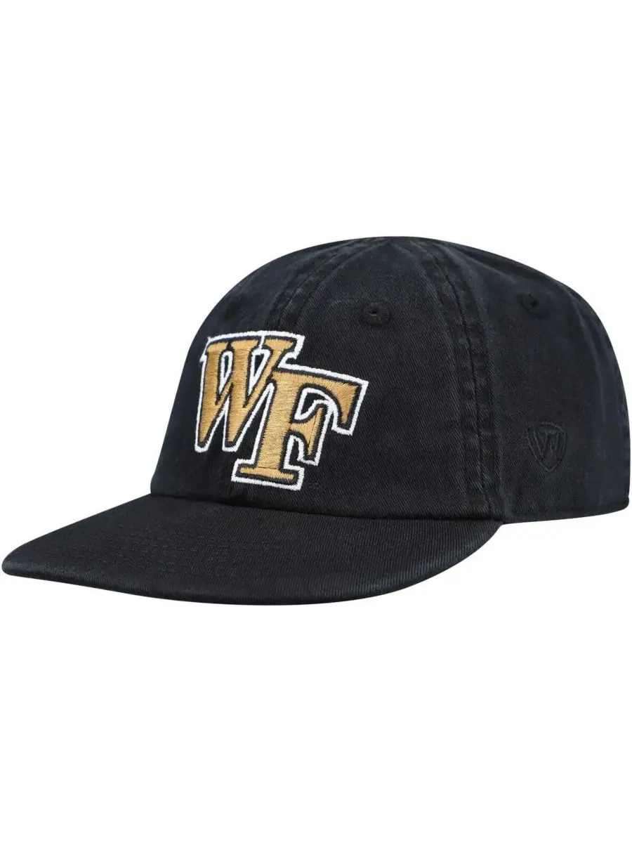 Top of the World Детская мини-шапка Black Wake Forest Demon Deacons Mini Me Flex для мальчиков и — изображение 1 из 4, черный