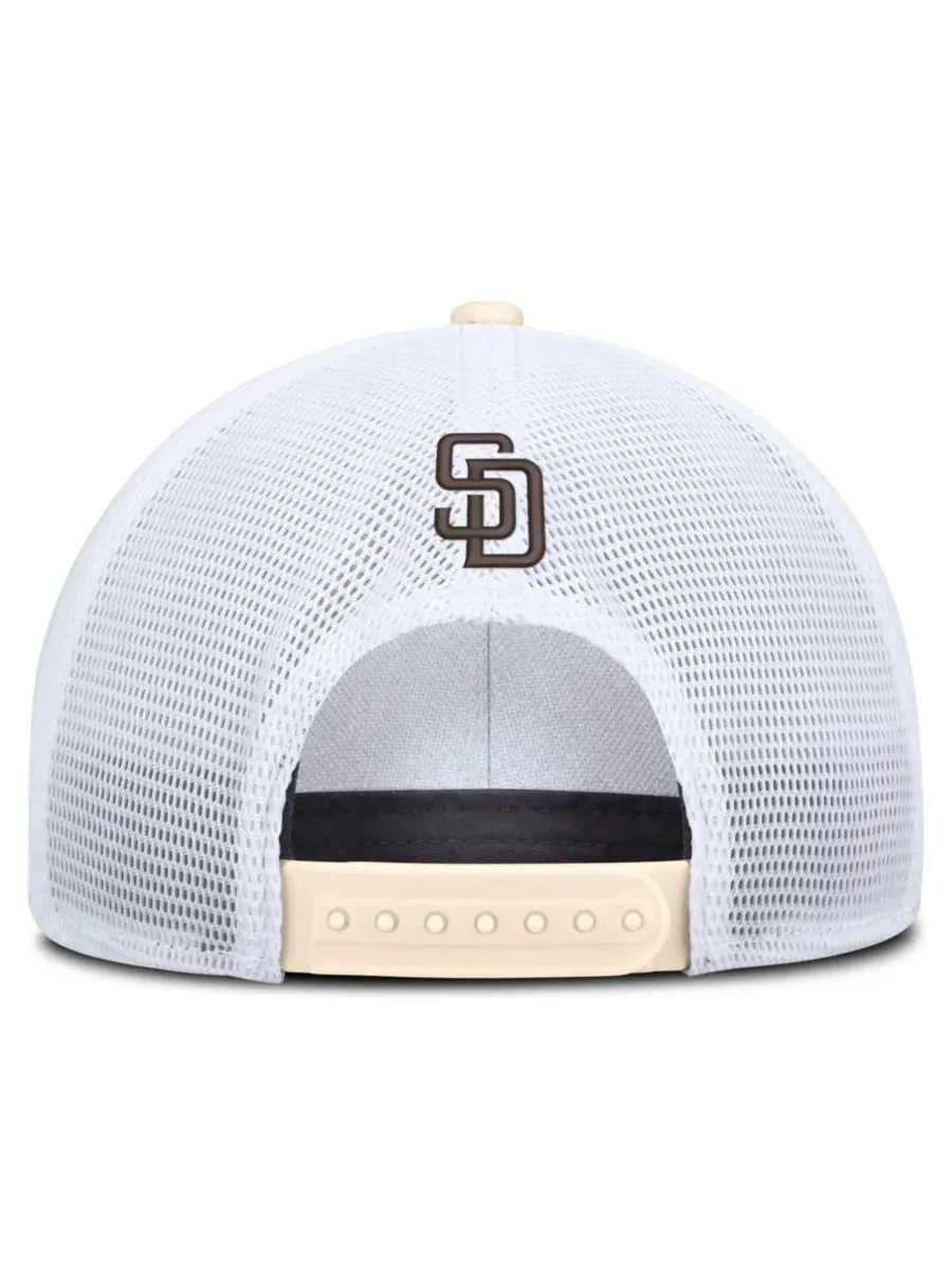 Кепка-тракер Nike Rise Dri-FIT с вышивкой San Diego Padres — изображение 4 из 4, натуральный белый