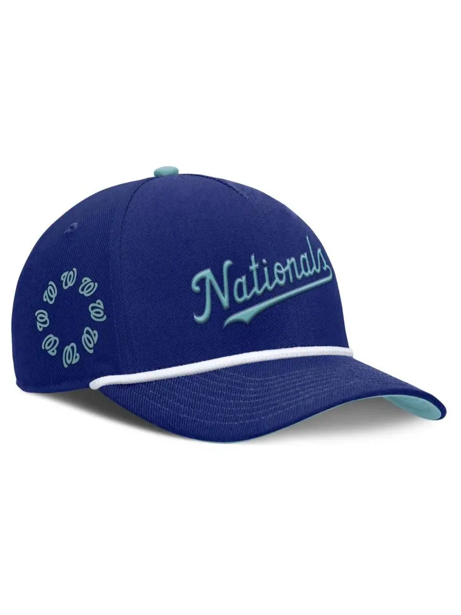 Кепка Nike Rise с вышивкой логотипа Washington Nationals — изображение 1 из 4, королевский