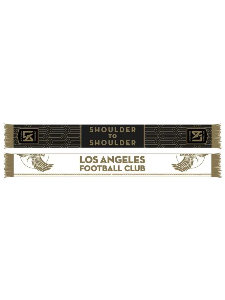 Шарф с двойным дизайном LAFC Jersey Hook Ruffneck Scarves — изображение 1 из 1, черный белый