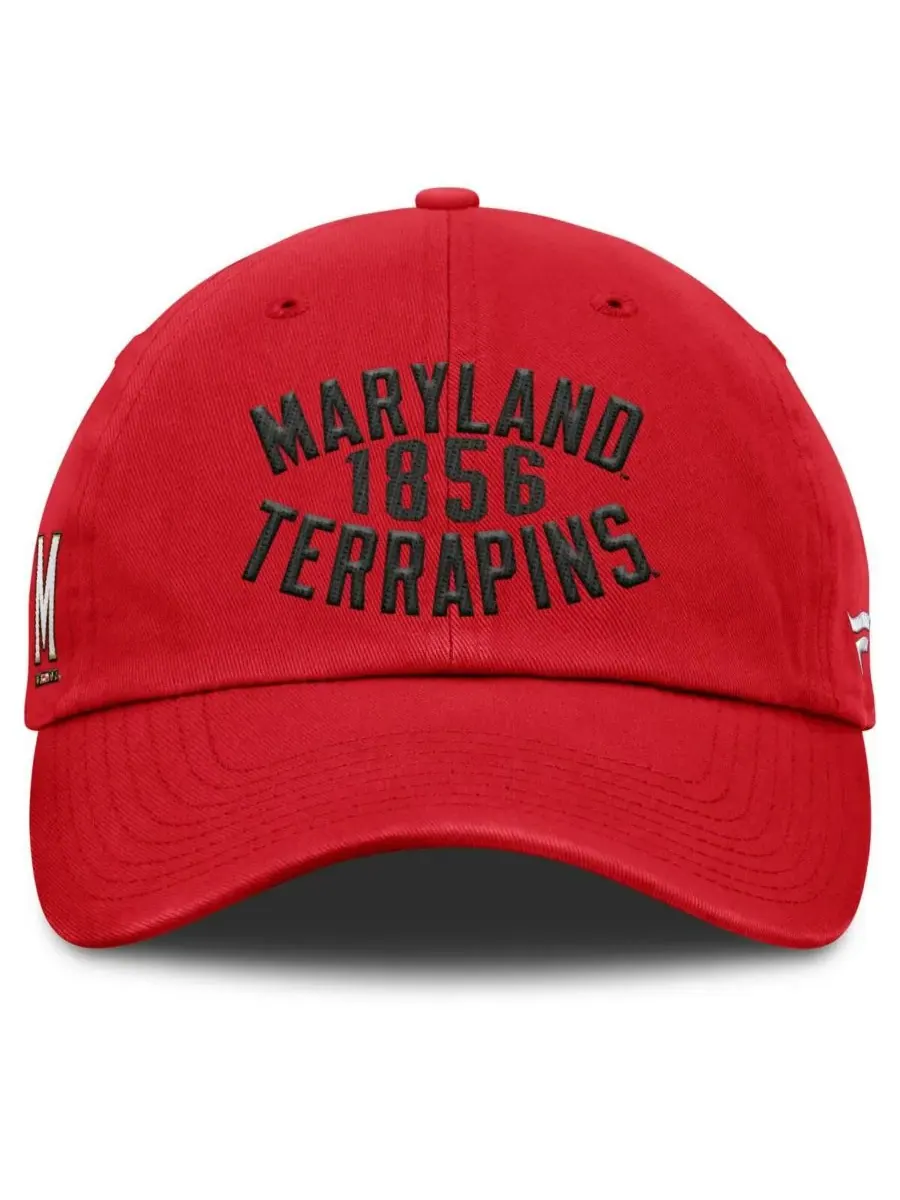 Fanatics Мужская красная регулируемая кепка Maryland Terrapins Archer — изображение 2 из 4, красный