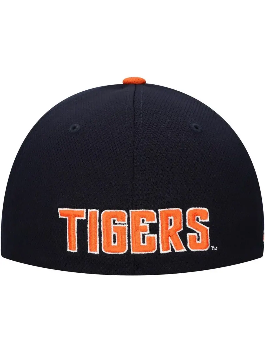 Top of the World Мужская черная бейсболка Auburn Tigers Reflex Fitted Hat — изображение 2 из 4, черный