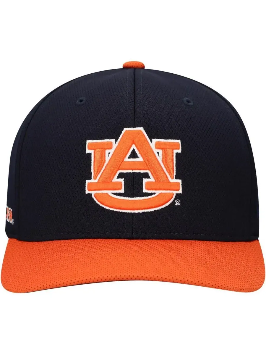 Top of the World Мужская черная бейсболка Auburn Tigers Reflex Fitted Hat — изображение 4 из 4, черный