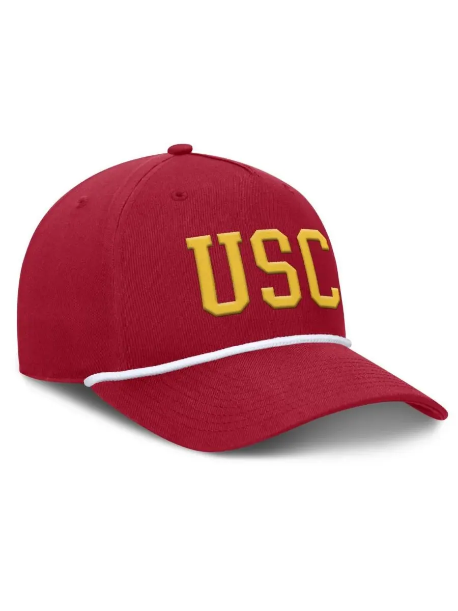 Мужская регулируемая бейсболка Cardinal USC Trojans с защитной лентой для мяча Fanatics — изображение 2 из 4, красный