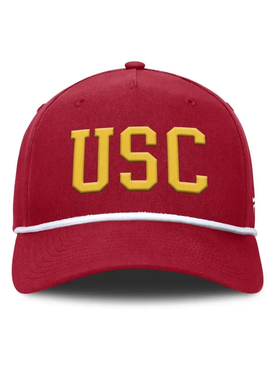 Мужская регулируемая бейсболка Cardinal USC Trojans с защитной лентой для мяча Fanatics — изображение 4 из 4, красный