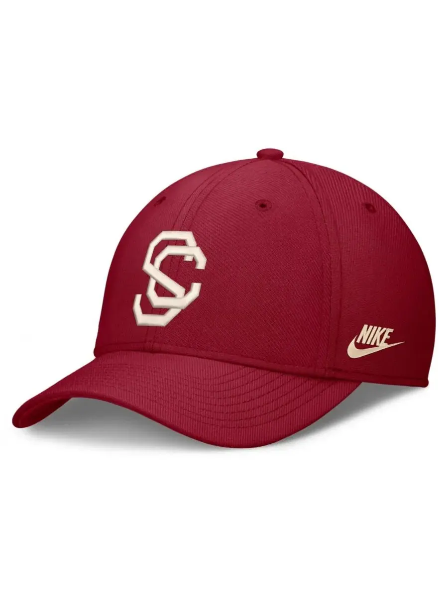 Бейсболка Nike Dri-FIT Vintage Rise Swooshflex Flex Hat — изображение 1 из 4, красный