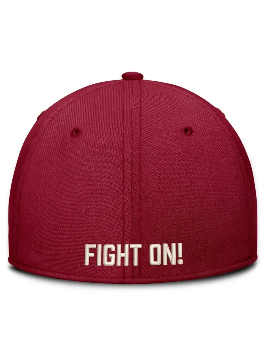 Бейсболка Nike Dri-FIT Vintage Rise Swooshflex Flex Hat — изображение 4 из 4, красный
