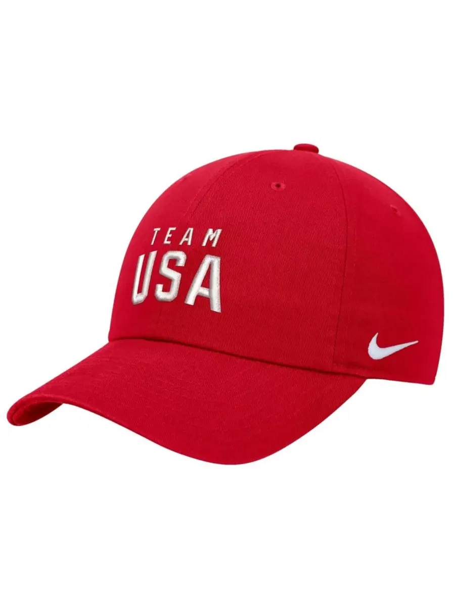 Кепка Nike Team USA Club с вышивкой — изображение 1 из 2, красный