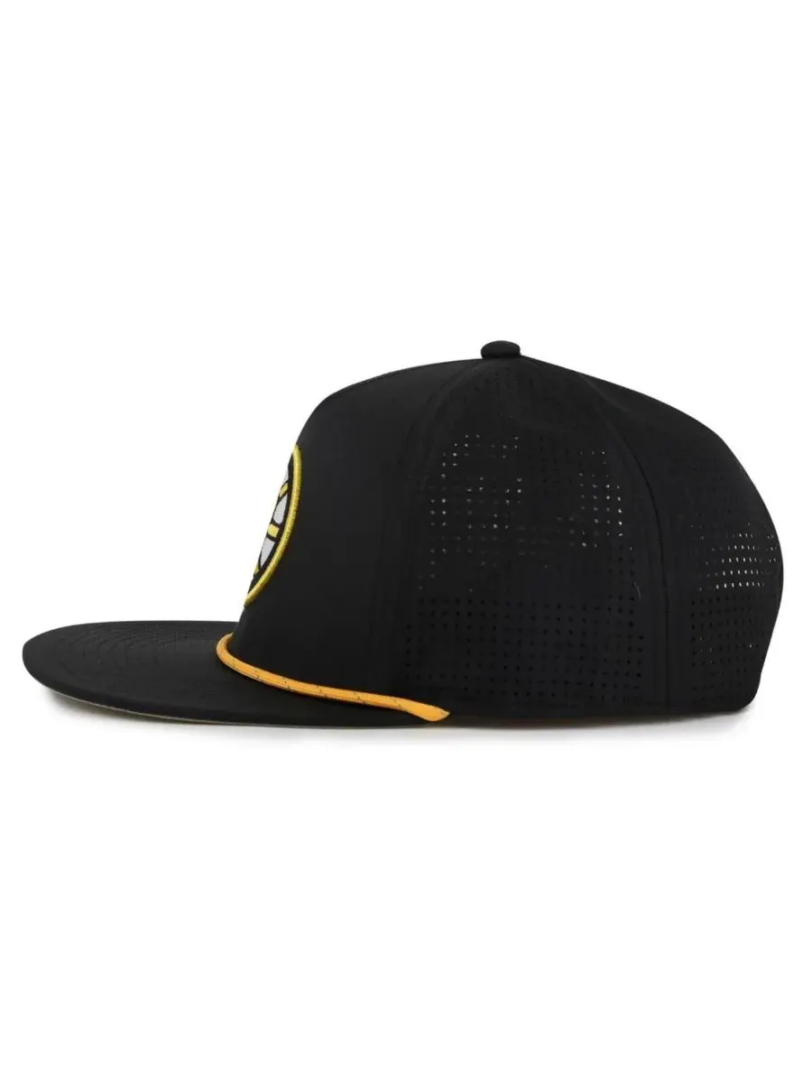American Needle Мужская черная регулируемая кепка Boston Bruins Buxton Pro Tech — изображение 3 из 3, черный