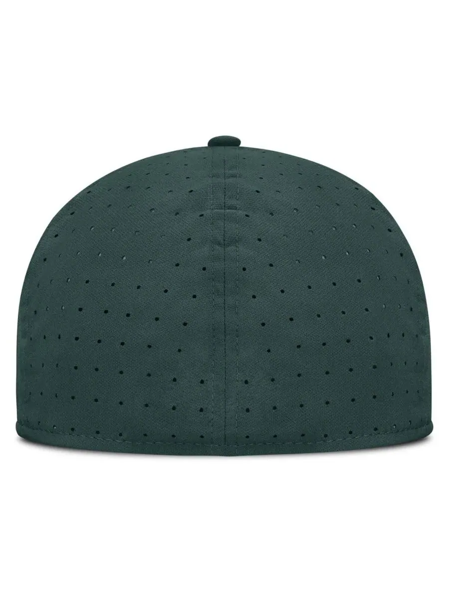 Nike Мужская зеленая бейсболка Michigan State Spartans On-Field Dugout True Performance Fitted Hat — изображение 2 из 5