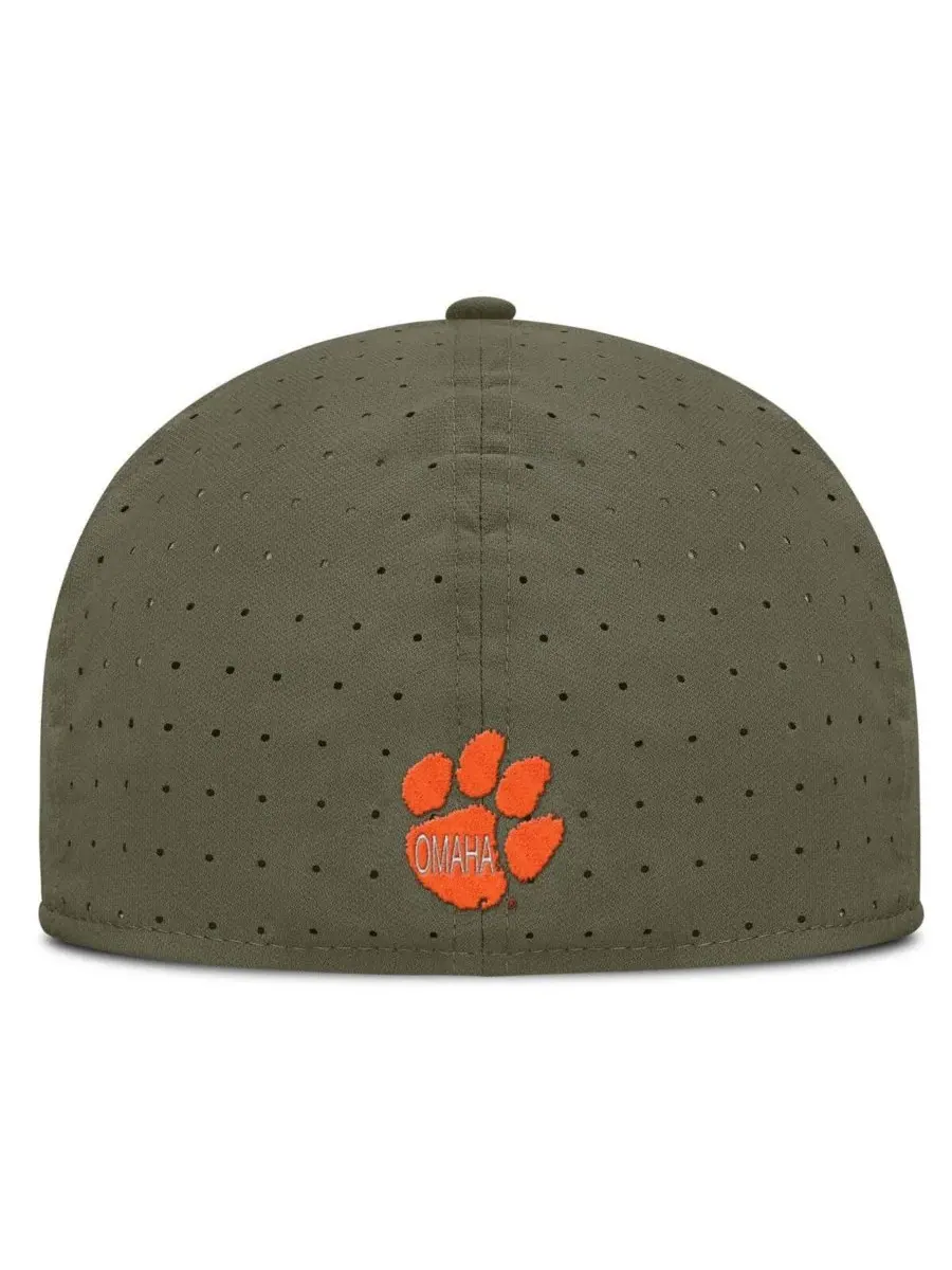 Nike Мужская кепка оливкового цвета с символикой команды Clemson Tigers, предназначенная для игры — изображение 2 из 5