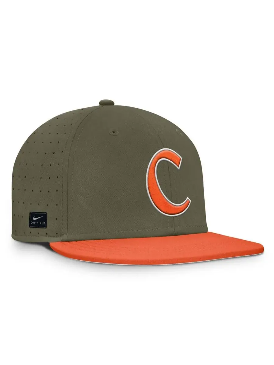 Nike Мужская кепка оливкового цвета с символикой команды Clemson Tigers, предназначенная для игры — изображение 3 из 5