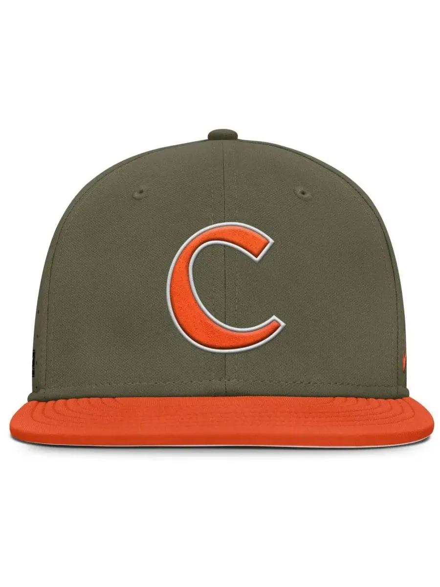 Nike Мужская кепка оливкового цвета с символикой команды Clemson Tigers, предназначенная для игры — изображение 5 из 5