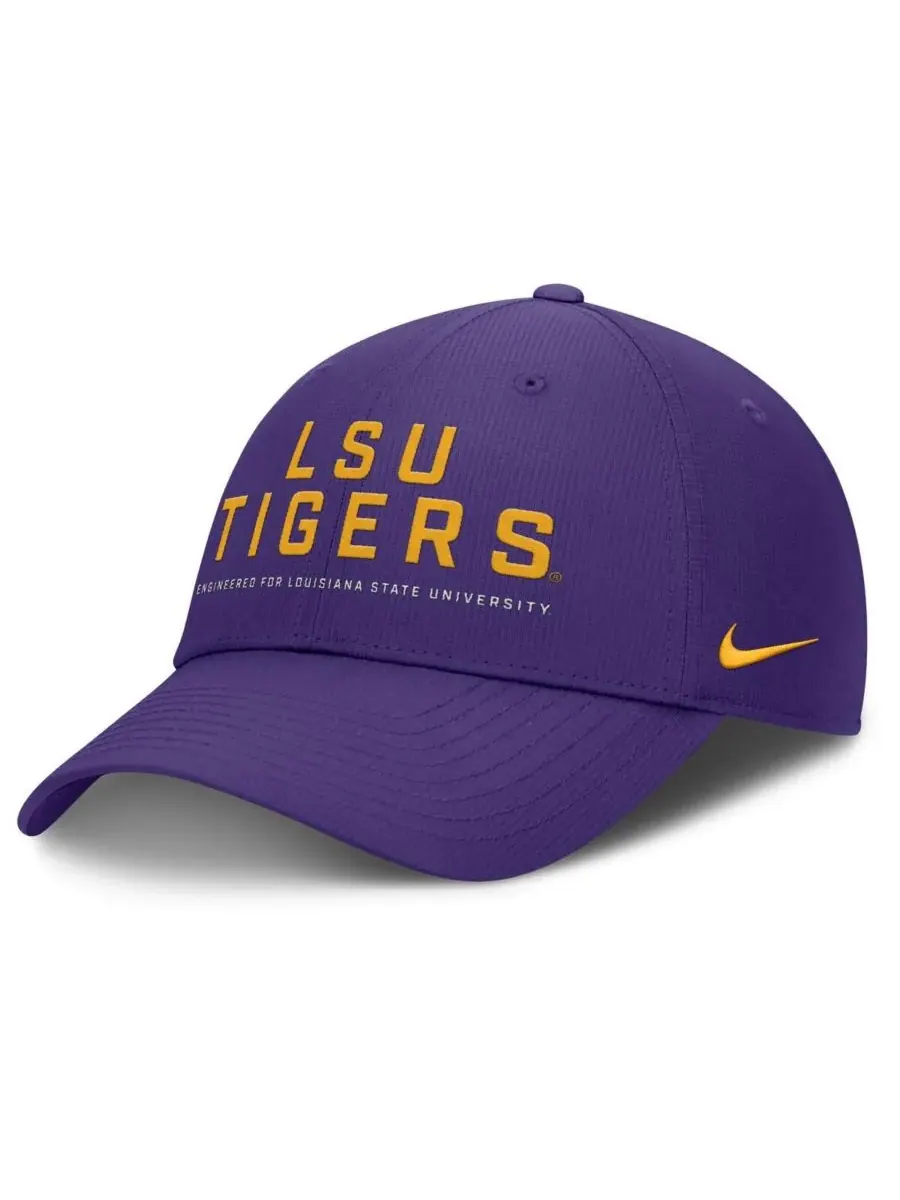 Nike Мужская фиолетовая регулируемая кепка LSU Tigers 2025 On-Field Gameday Club — изображение 1 из 3, фиолетовый