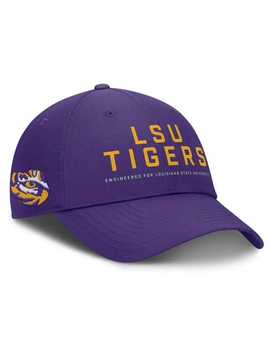 Nike Мужская фиолетовая регулируемая кепка LSU Tigers 2025 On-Field Gameday Club — изображение 2 из 3, фиолетовый
