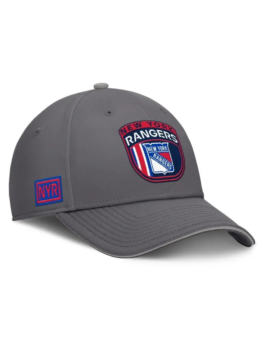 Fanatics Мужская серая домашняя кепка New York Rangers Ice Flex — изображение 1 из 4, серый