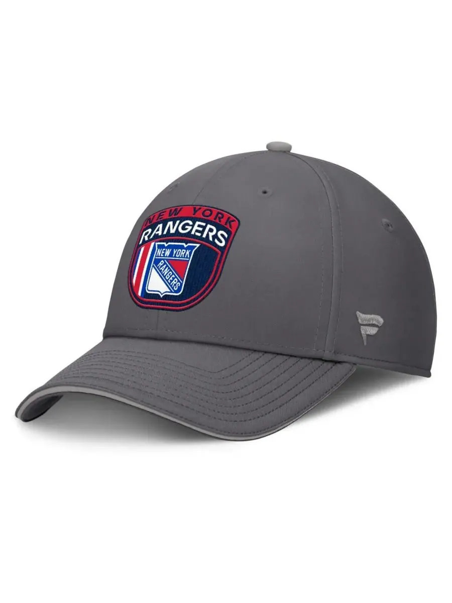 Fanatics Мужская серая домашняя кепка New York Rangers Ice Flex — изображение 3 из 4, серый