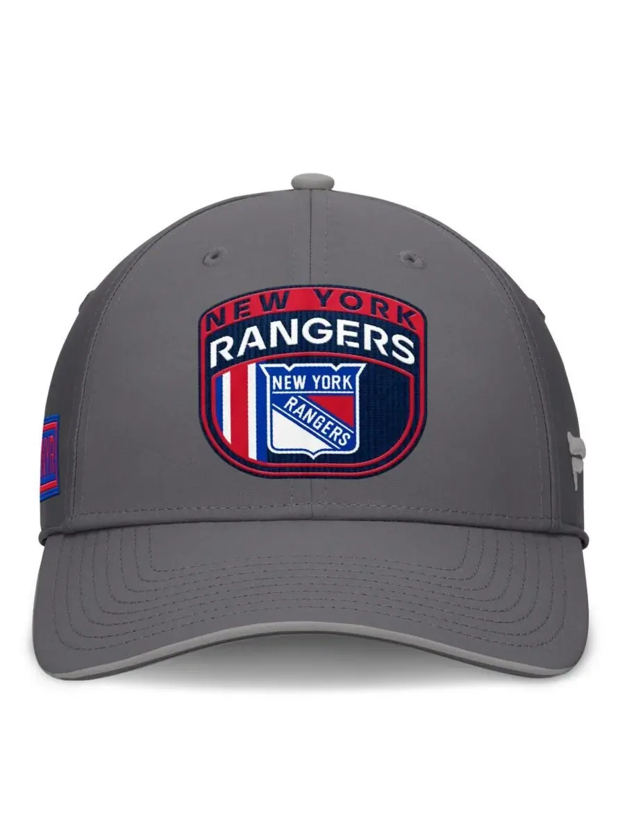 Fanatics Мужская серая домашняя кепка New York Rangers Ice Flex — изображение 4 из 4, серый