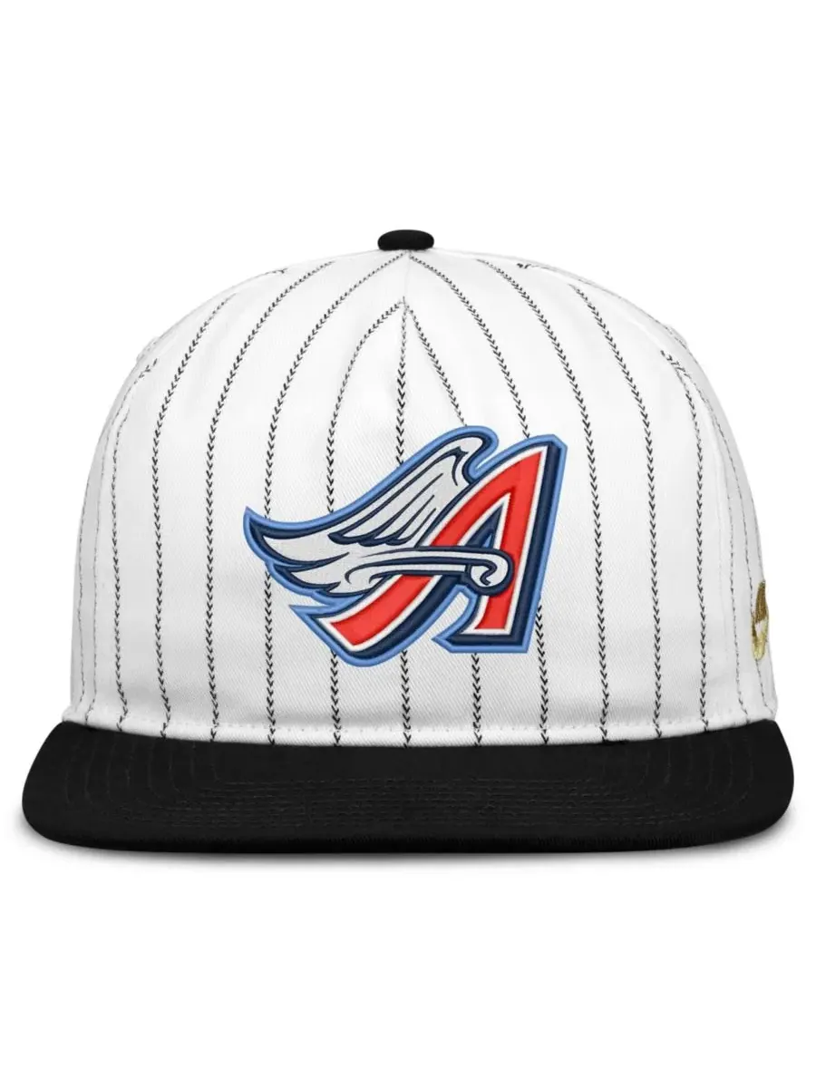 Бейсболка Nike California Angels Cooperstown Collection Pro Adjustable — изображение 2 из 4, белый черный