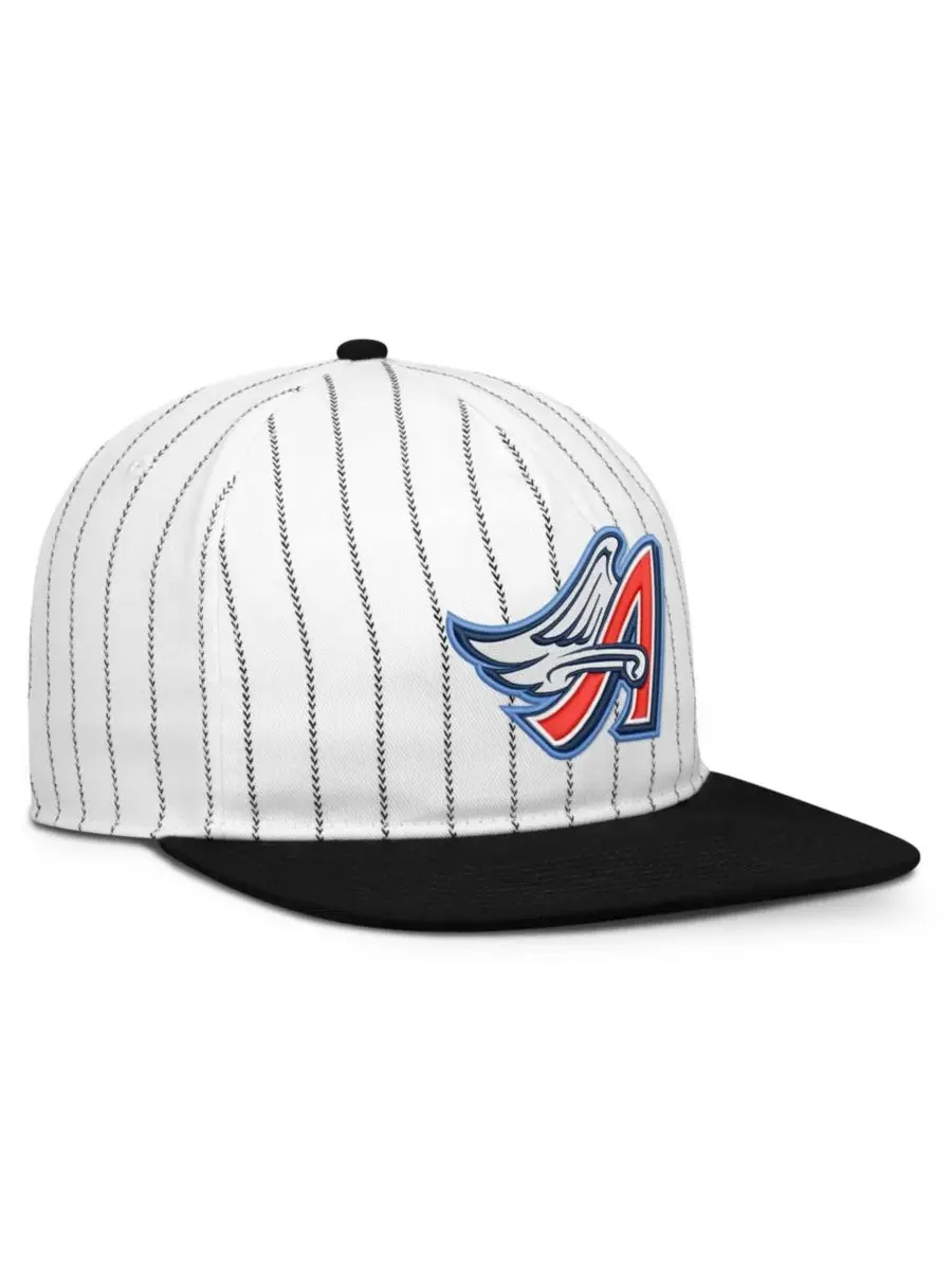 Бейсболка Nike California Angels Cooperstown Collection Pro Adjustable — изображение 3 из 4, белый черный