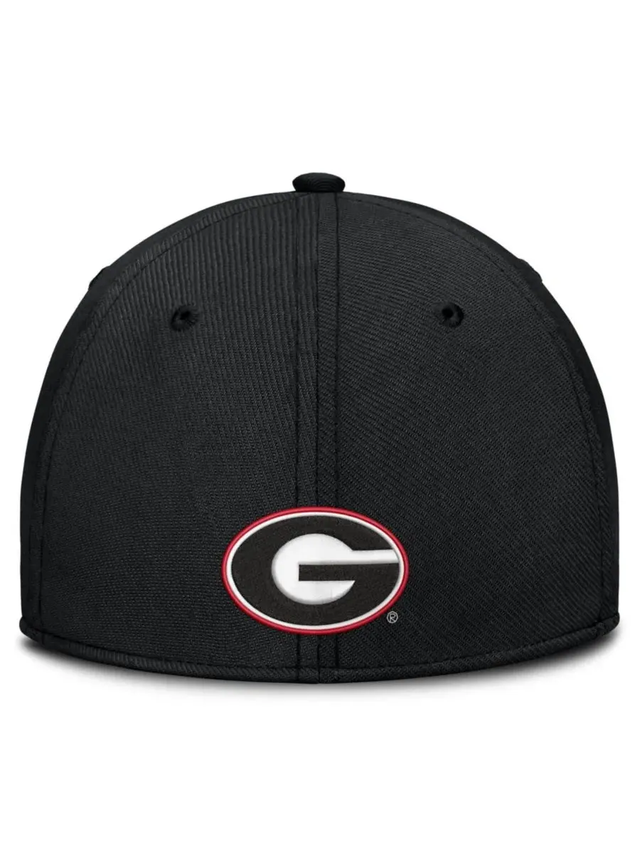 Кепка Nike с вышитым логотипом Georgia Bulldogs — изображение 2 из 4, черный