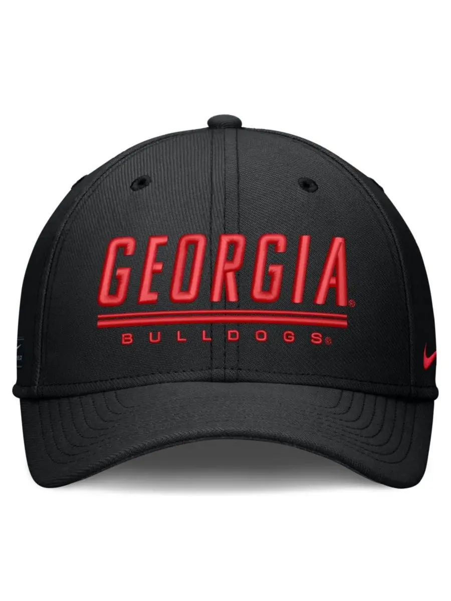 Кепка Nike с вышитым логотипом Georgia Bulldogs — изображение 4 из 4, черный