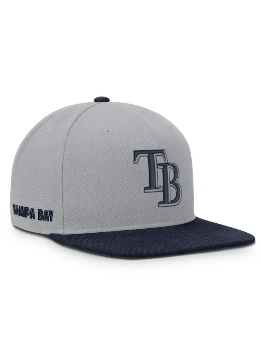 Бейсболка Nike Tampa Bay Rays Primetime Pro Dri-FIT — изображение 1 из 4, серый темно-синий
