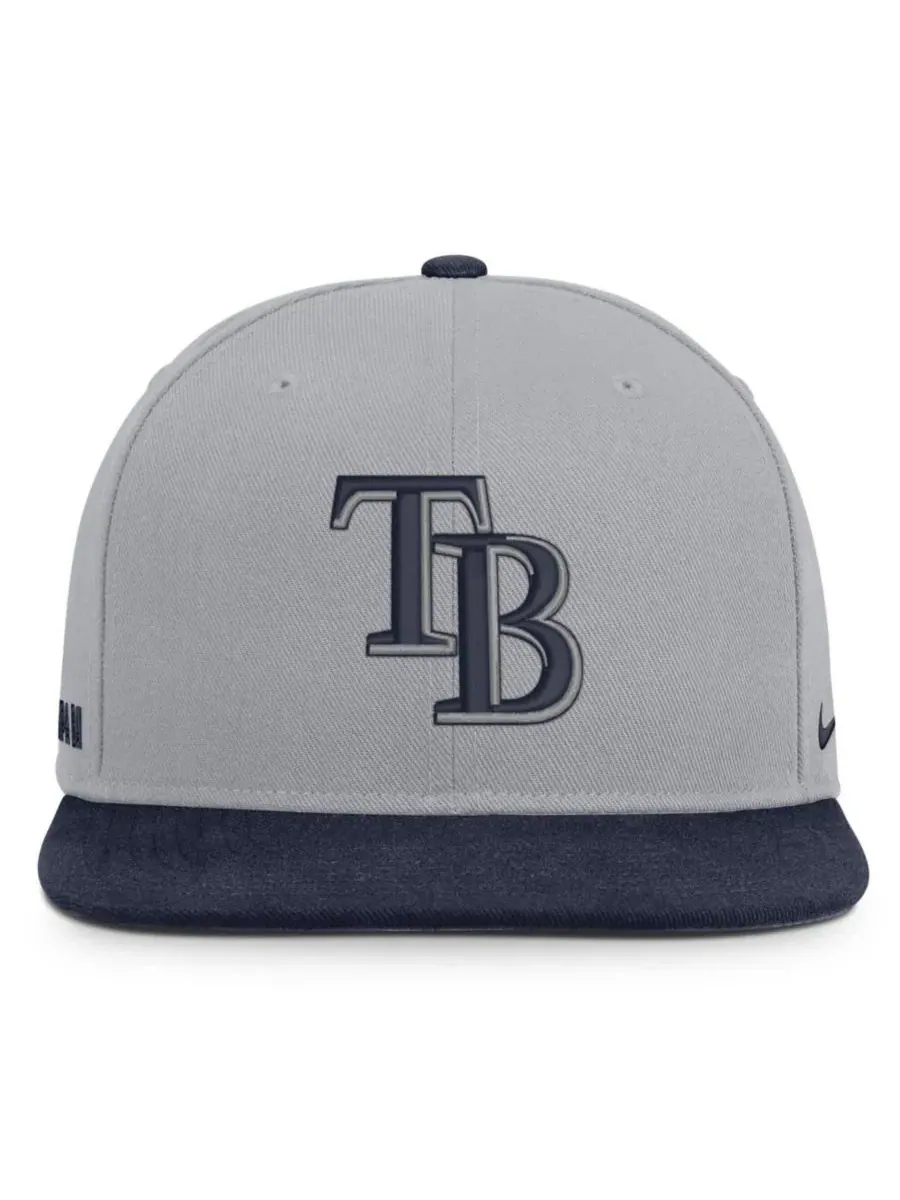 Бейсболка Nike Tampa Bay Rays Primetime Pro Dri-FIT — изображение 2 из 4, серый темно-синий