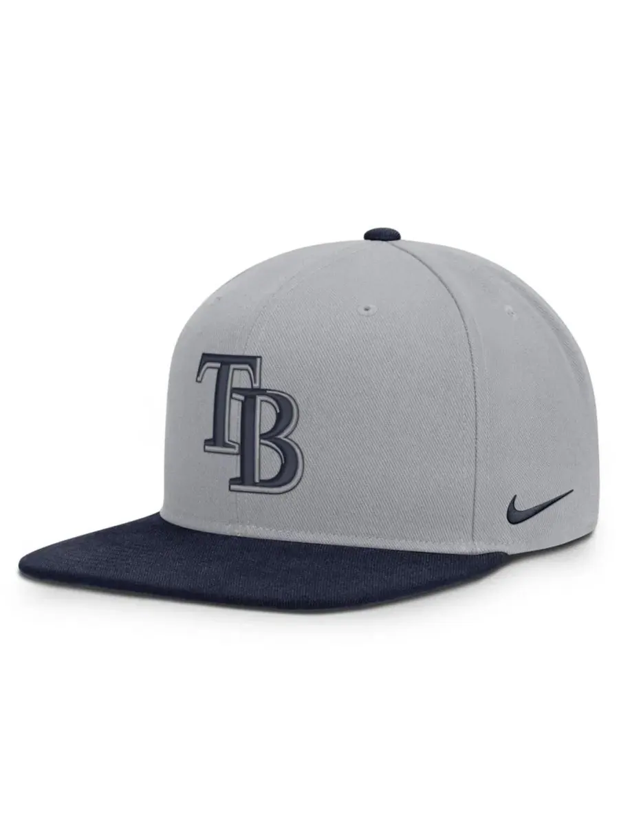 Бейсболка Nike Tampa Bay Rays Primetime Pro Dri-FIT — изображение 3 из 4, серый темно-синий