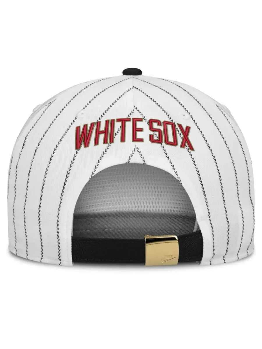 Бейсболка Nike Chicago White Sox Cooperstown Collection Pro — изображение 4 из 4, белый черный