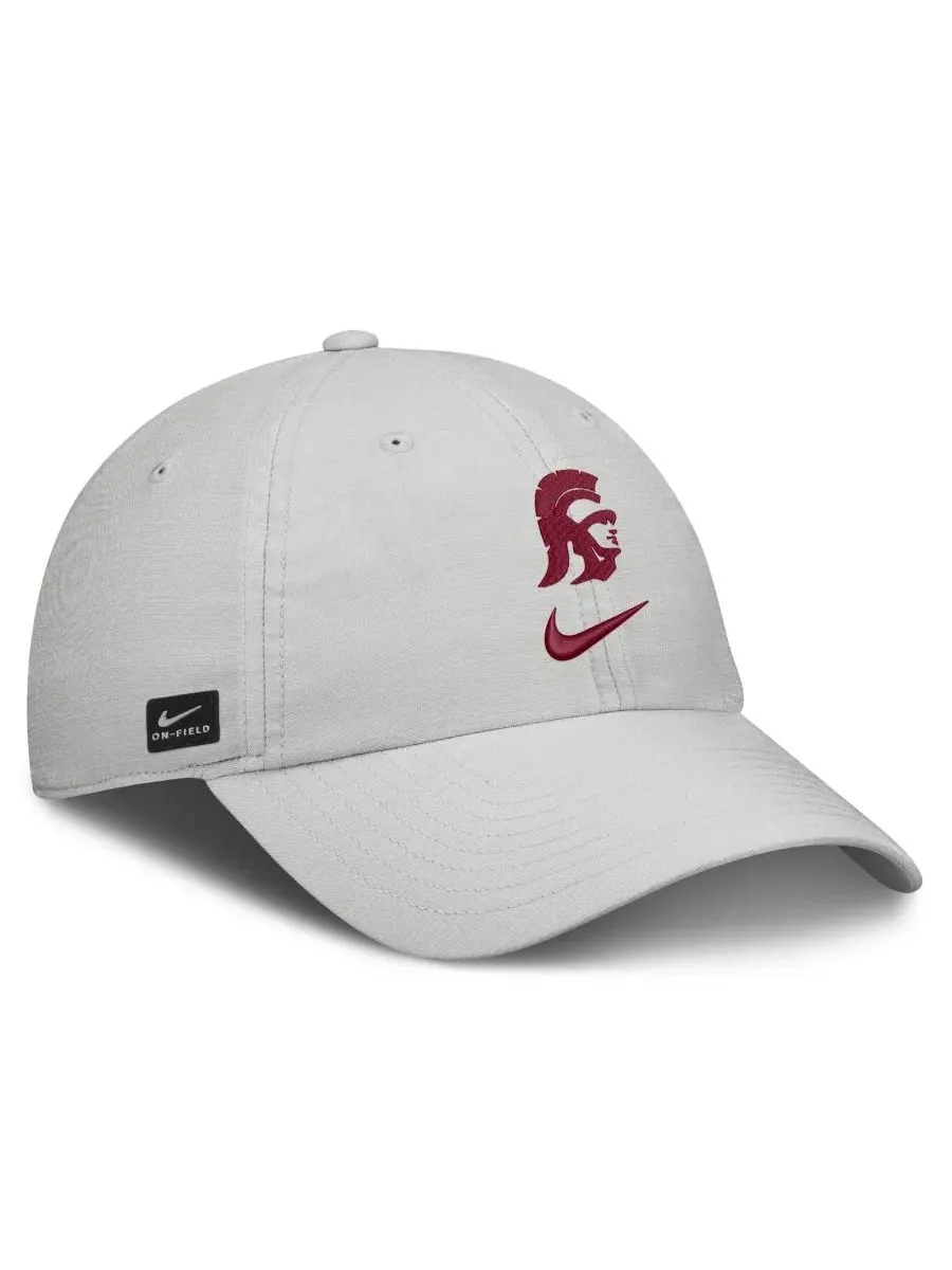 Бейсболка Nike USC Trojans 2026 On-Field Gameday Club — изображение 3 из 4, серый