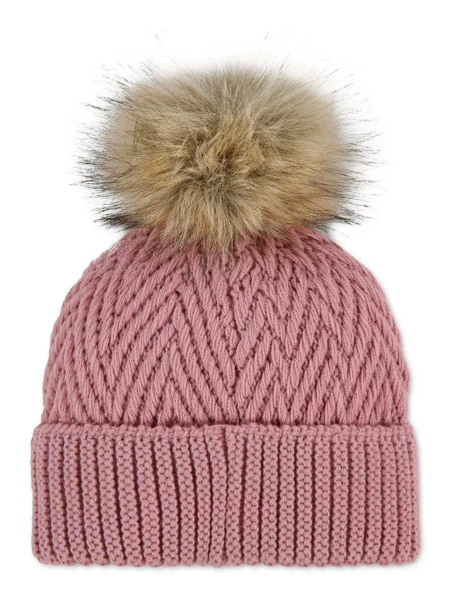Шапка-бини с помпоном, модель Pom Beanie abercrombie kids, Lilas — изображение 2 из 3