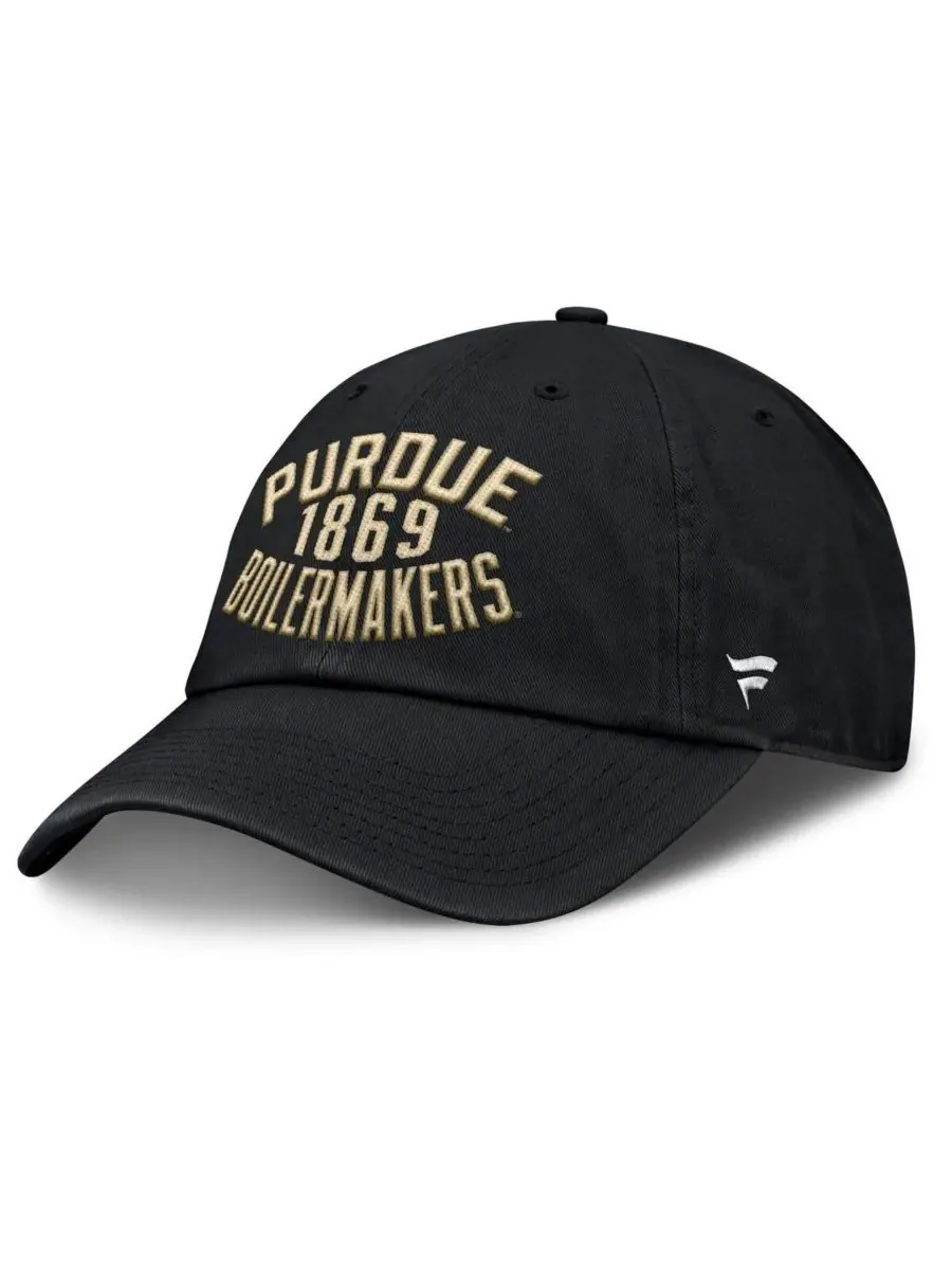 Fanatics Мужская черная регулируемая кепка Purdue Boilermakers Archer — изображение 1 из 4, черный