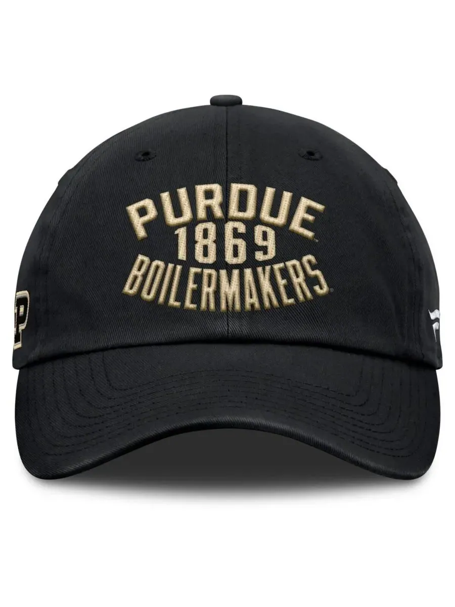 Fanatics Мужская черная регулируемая кепка Purdue Boilermakers Archer — изображение 2 из 4, черный