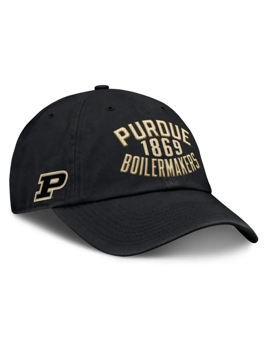 Fanatics Мужская черная регулируемая кепка Purdue Boilermakers Archer — изображение 3 из 4, черный