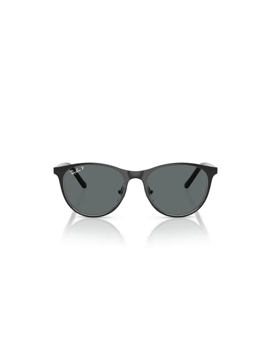 Детские поляризованные солнцезащитные очки, RB9552S Ray-Ban Jr — изображение 2 из 7, черный серебристый