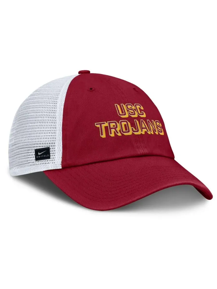 Мужская регулируемая бейсболка Cardinal USC Trojans 2025 Gameday On-Field Club Nike — изображение 3 из 4, красный