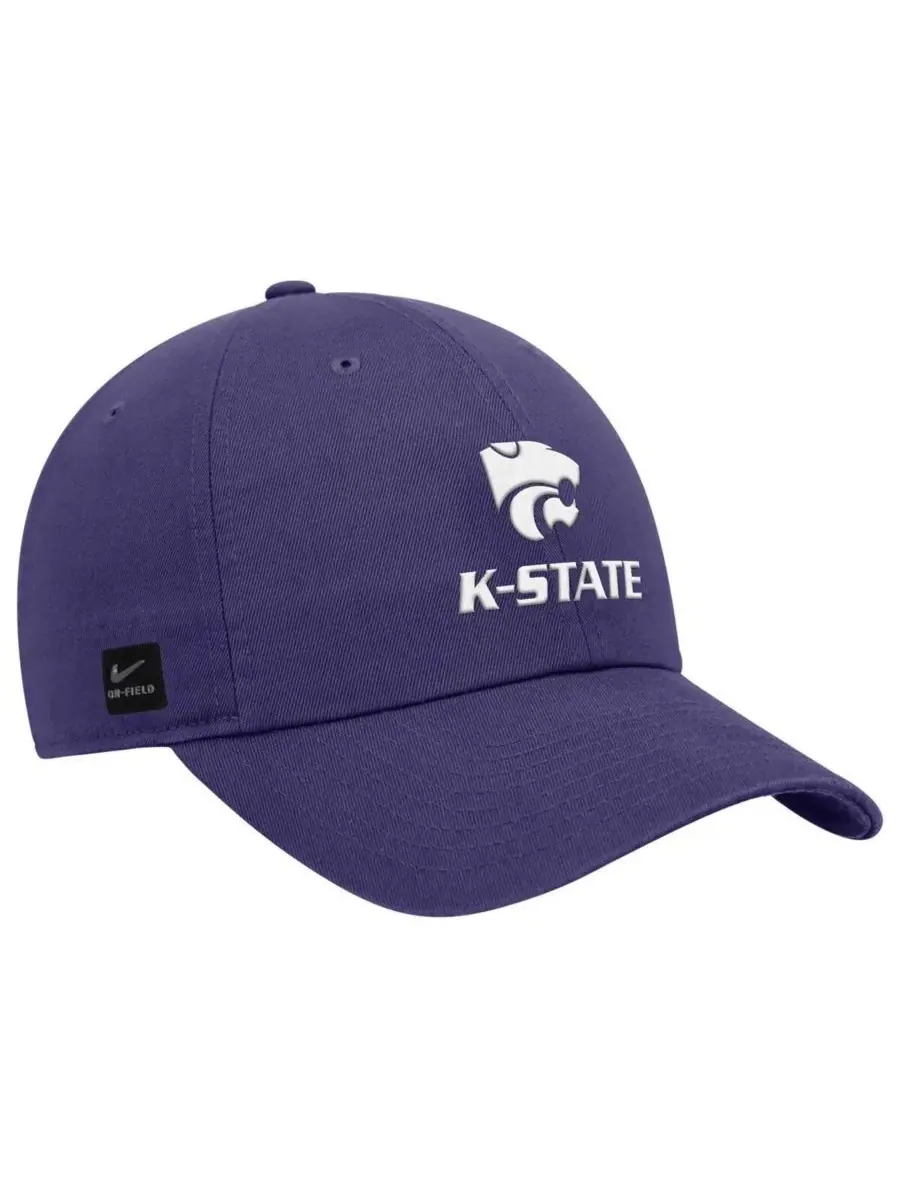 Nike Мужская фиолетовая регулируемая кепка Kansas State Wildcats 2025 On-Field Club — изображение 1 из 3, фиолетовый