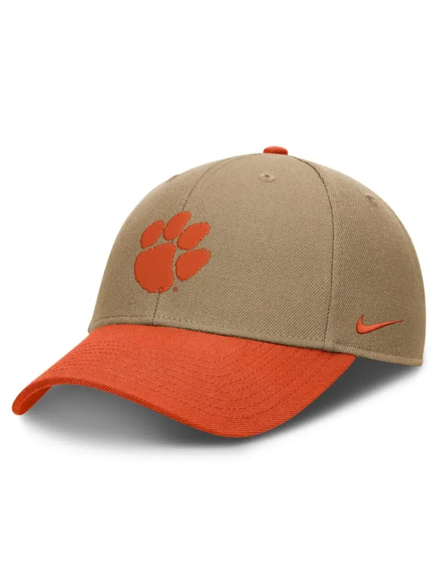 Кепка с эмблемой Clemson Tigers Nike — изображение 1 из 4, бежевый оранжевый