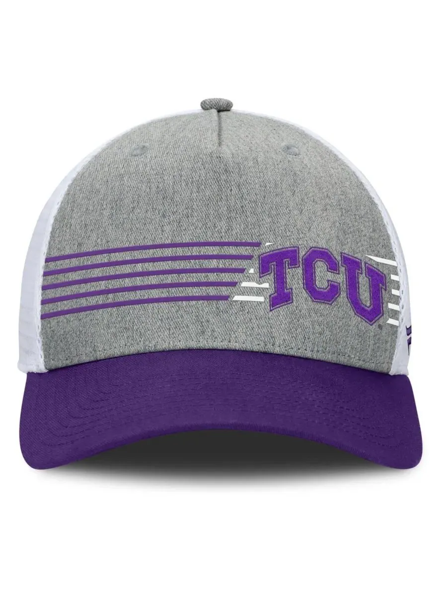 Fanatics Мужская регулируемая кепка-тракер TCU Horned Frogs Profile серо-фиолетового цвета — изображение 4 из 4