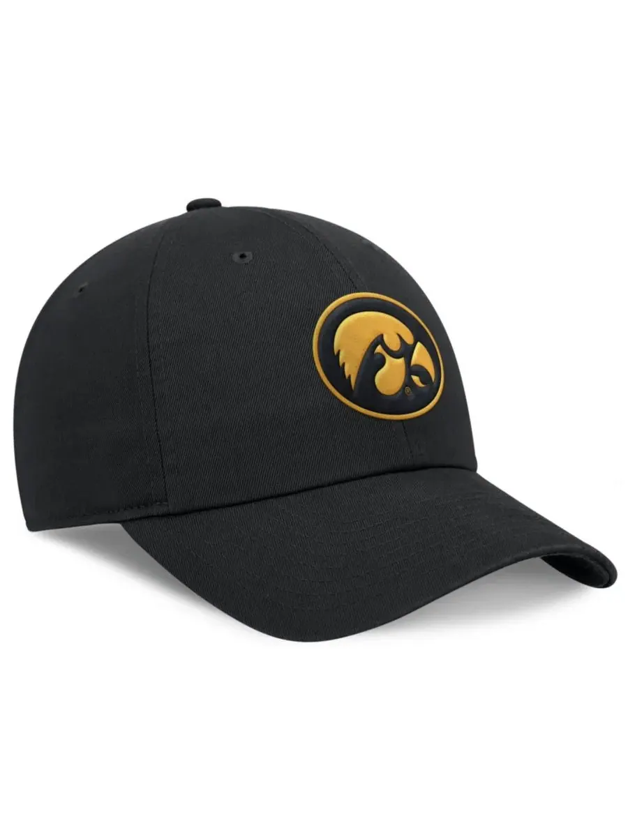 Бейсболка Nike Dri-FIT с вышивкой Iowa Hawkeyes — изображение 3 из 4, черный