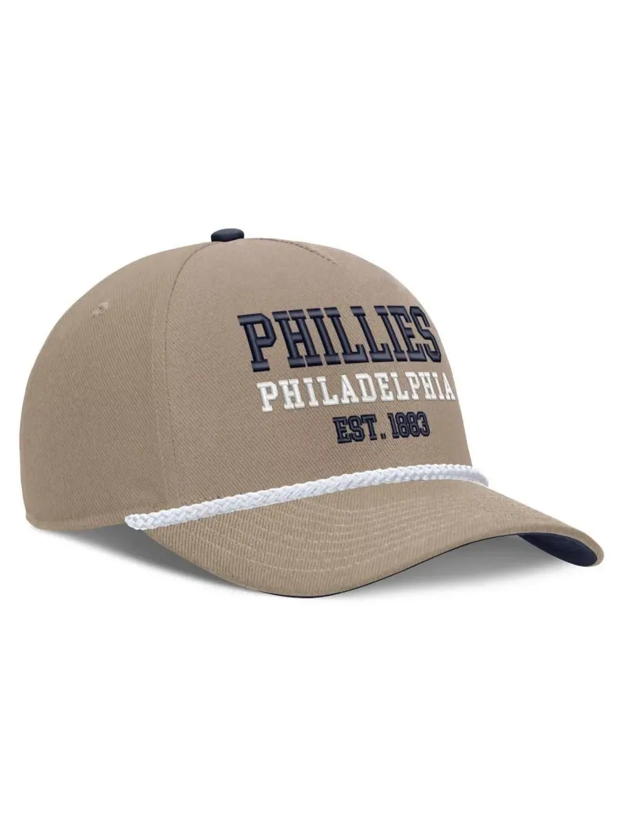 Кепка Nike Rise с изогнутым козырьком, с вышивкой Philadelphia Phillies — изображение 3 из 4, хаки темно-синий