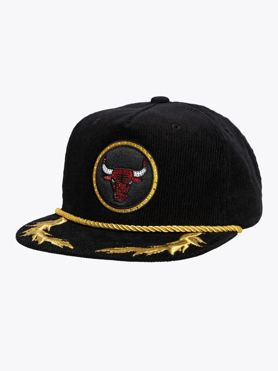 Кепка Chicago Bulls Deadstock Cord Snapback Mitchell & Ness — изображение 1 из 3, черный