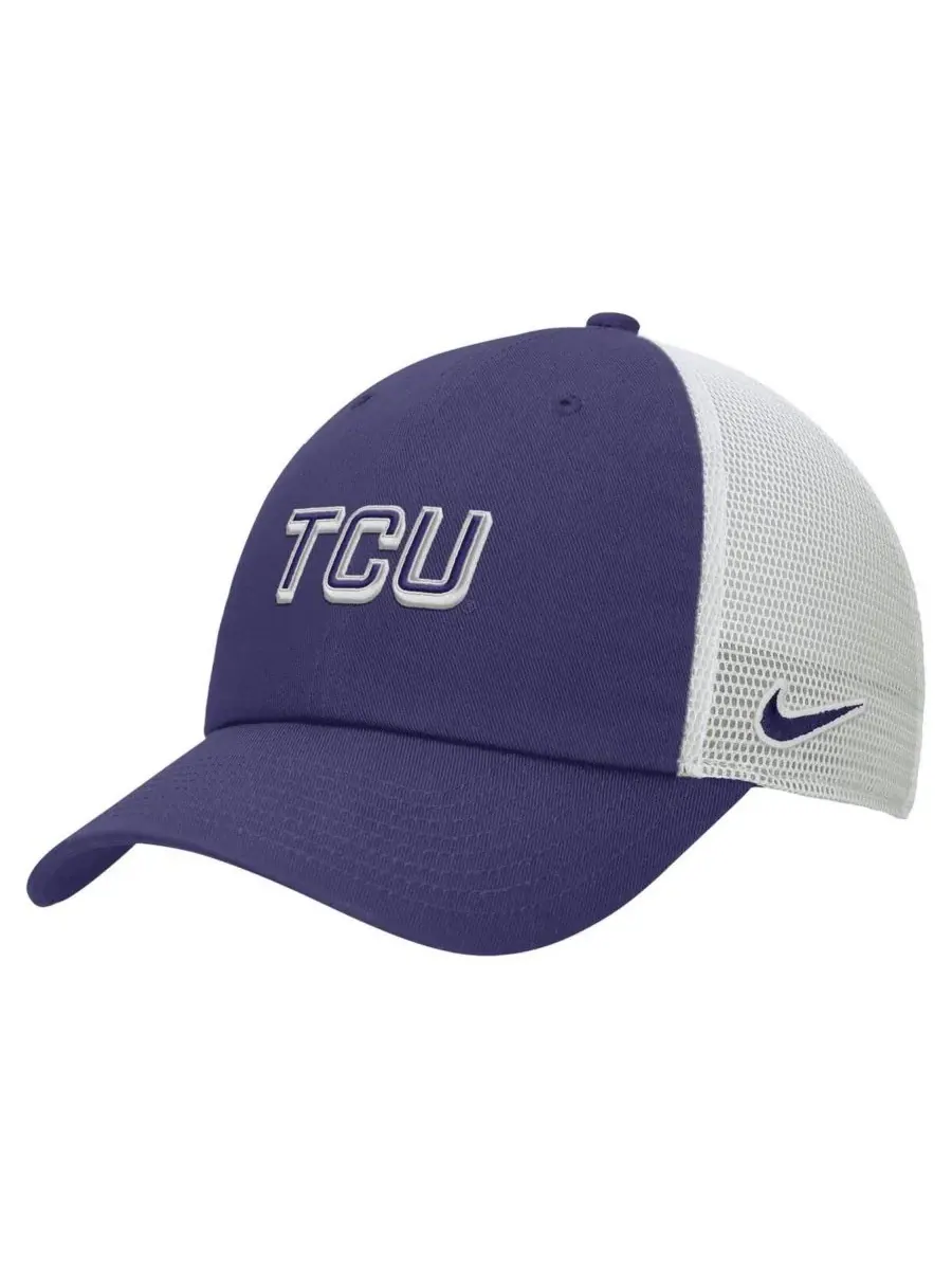Nike Мужская фиолетовая регулируемая бейсболка TCU Horned Frogs On-Field Club — изображение 1 из 2, фиолетовый