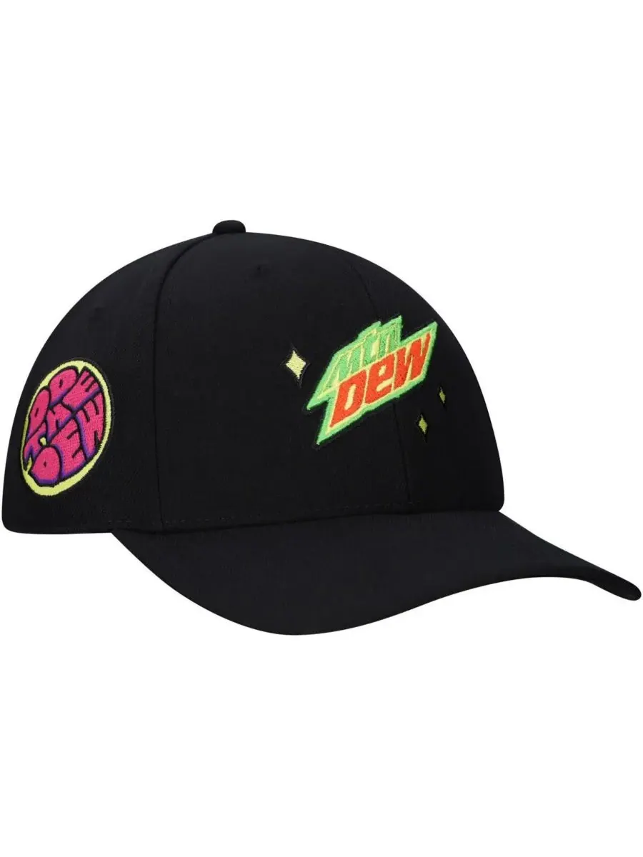 Lids Мужская черная кепка Mountain Dew The Dew с регулируемым размером — изображение 1 из 4, черный