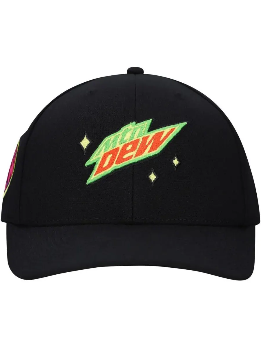 Lids Мужская черная кепка Mountain Dew The Dew с регулируемым размером — изображение 2 из 4, черный