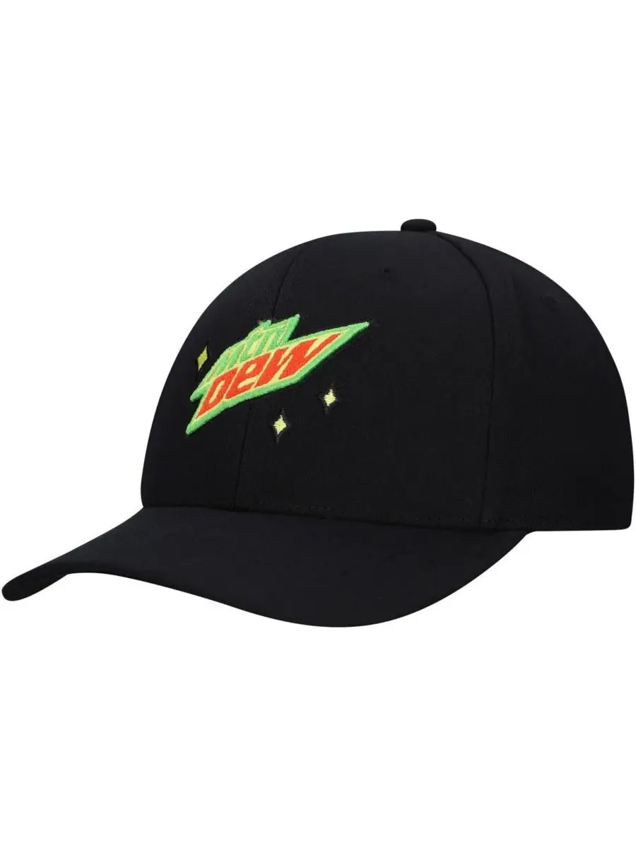 Lids Мужская черная кепка Mountain Dew The Dew с регулируемым размером — изображение 3 из 4, черный
