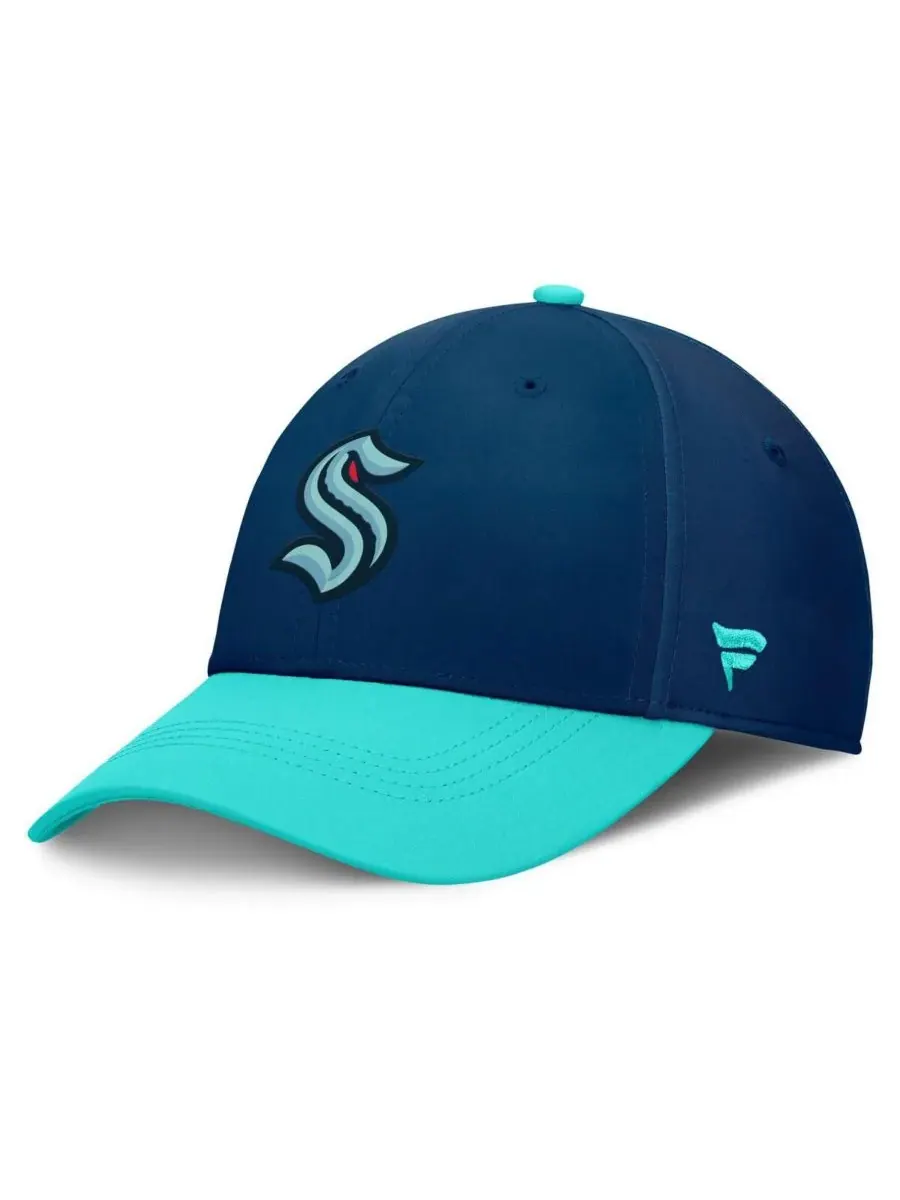 Fanatics Мужская бейсболка Seattle Kraken Authentic Pro Rink Flex Hat глубокого — изображение 3 из 4